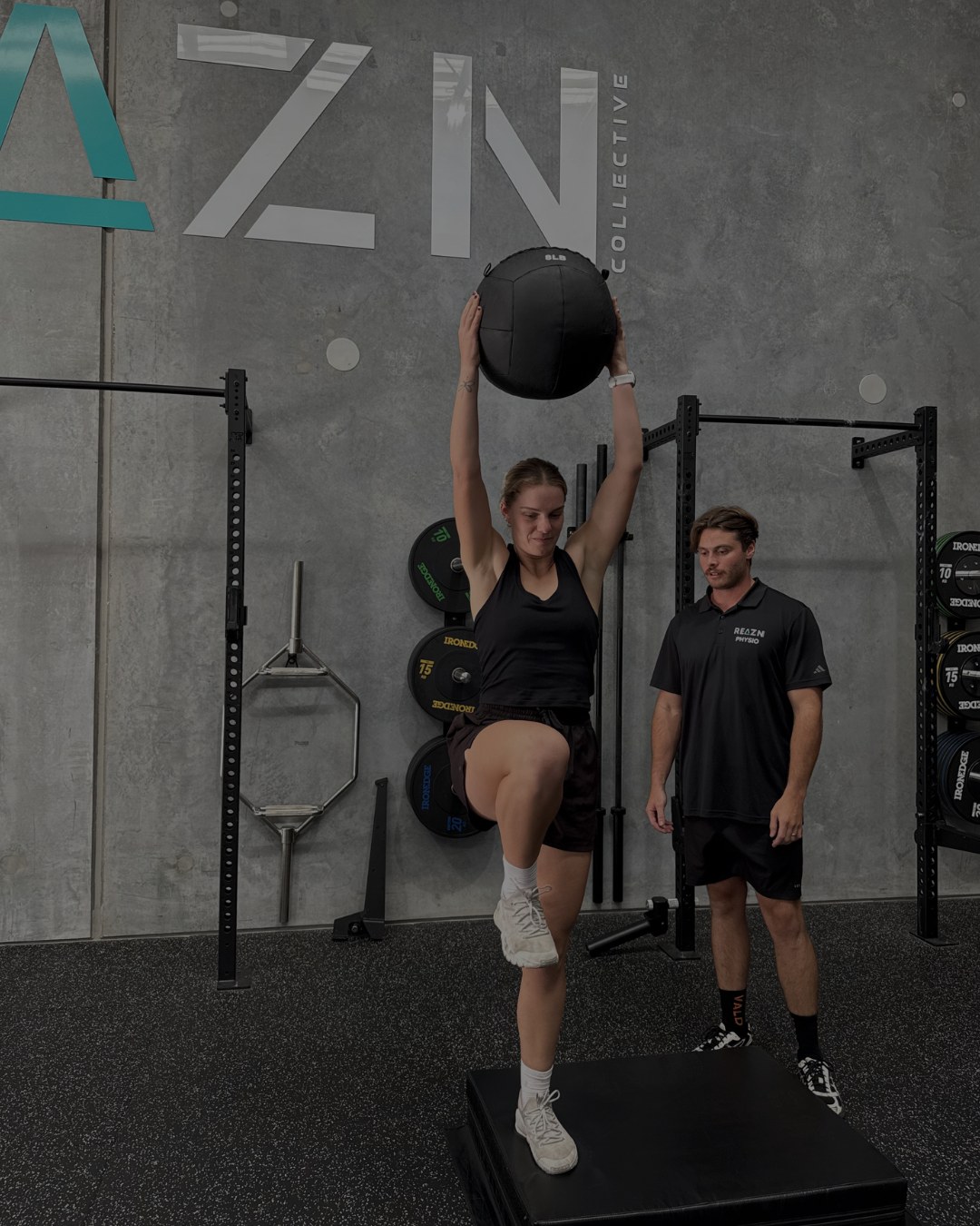 Athlete training with a coach at REAZN Collective, Berkeley Vale Central Coast